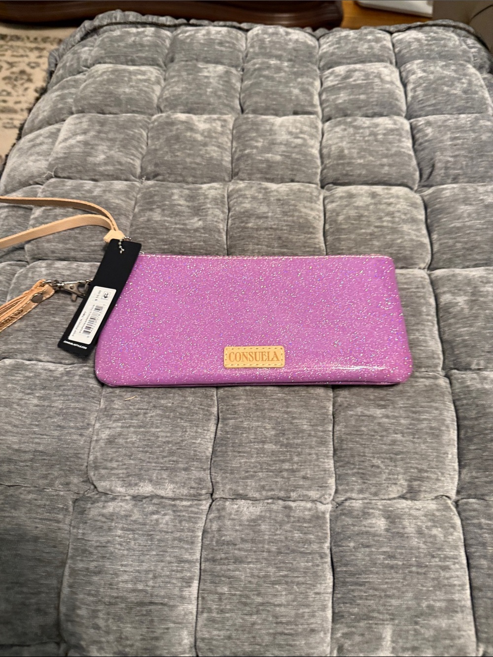 Consuela Twy Sparkling Lavender Wristlet